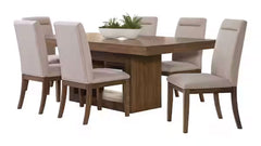 Mesa de comedor Garland con 6 sillas tapizadas