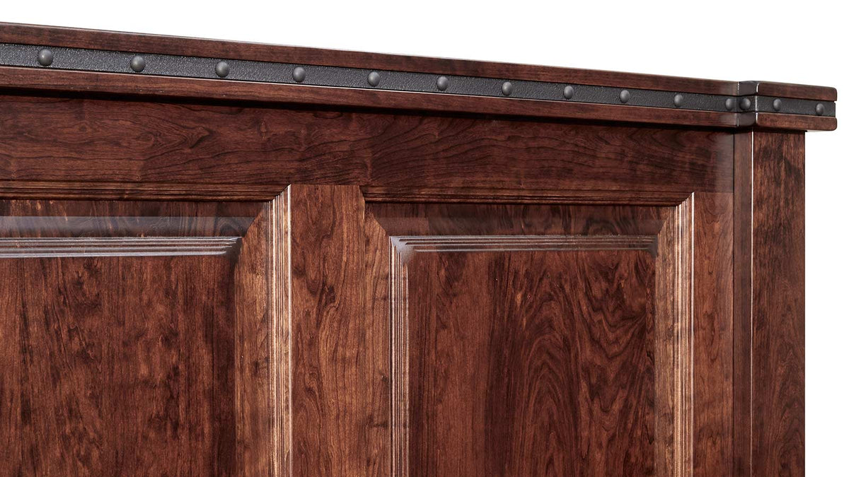 Big Bend Solid Black Cherry Wood King Bed