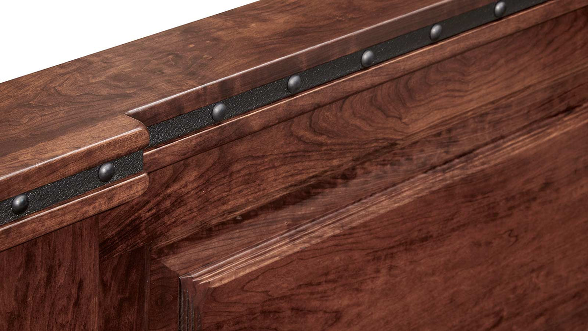 Big Bend Solid Black Cherry Wood King Bed