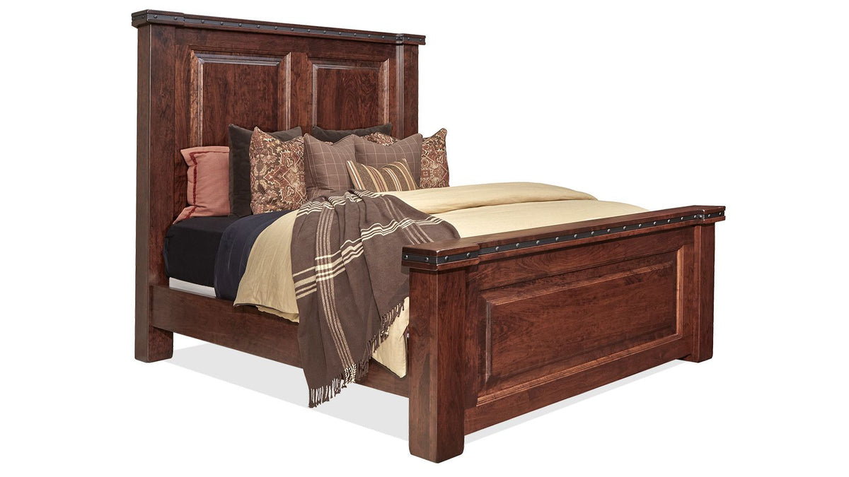 Big Bend Solid Black Cherry Wood King Bed