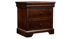 Honey Grove Solid Maple Wood Modern 2 Drawer Nightstand
