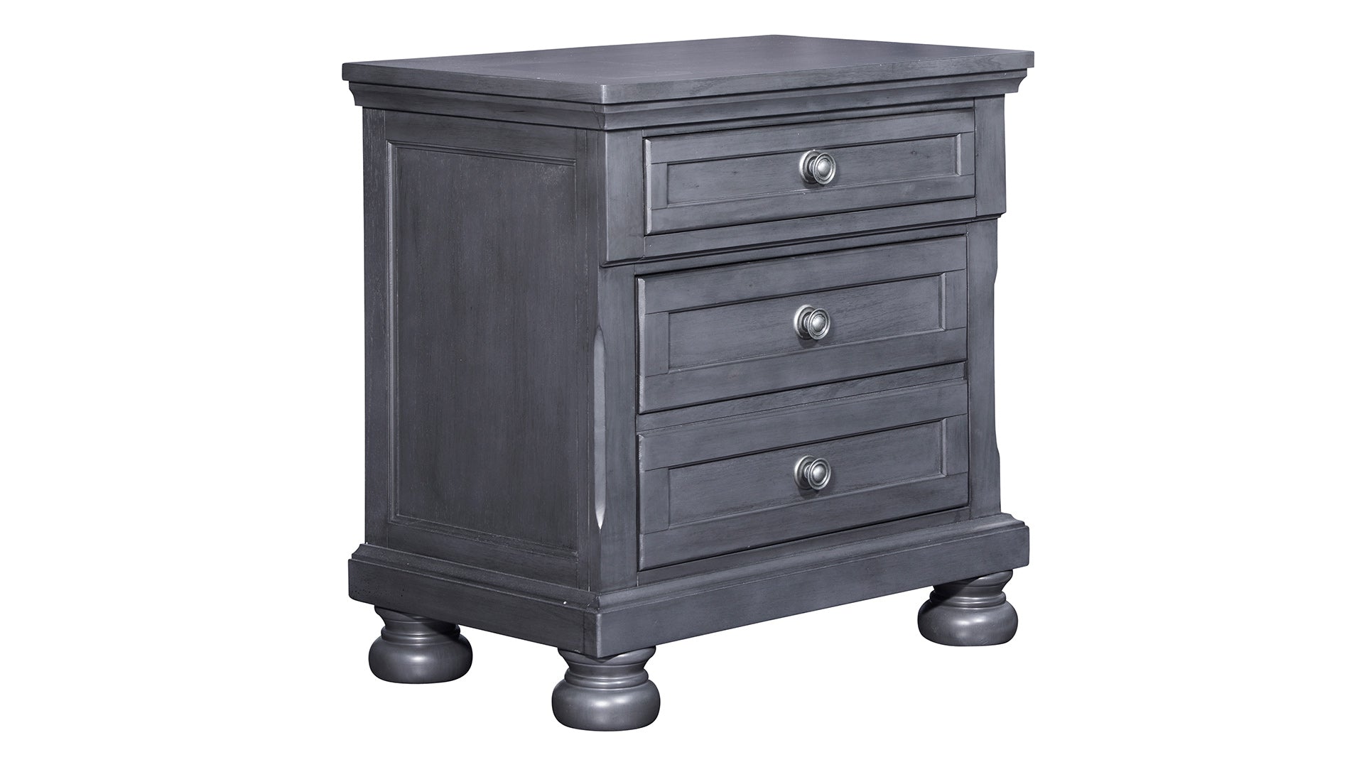 Soriah Modern Gray Nightstand
