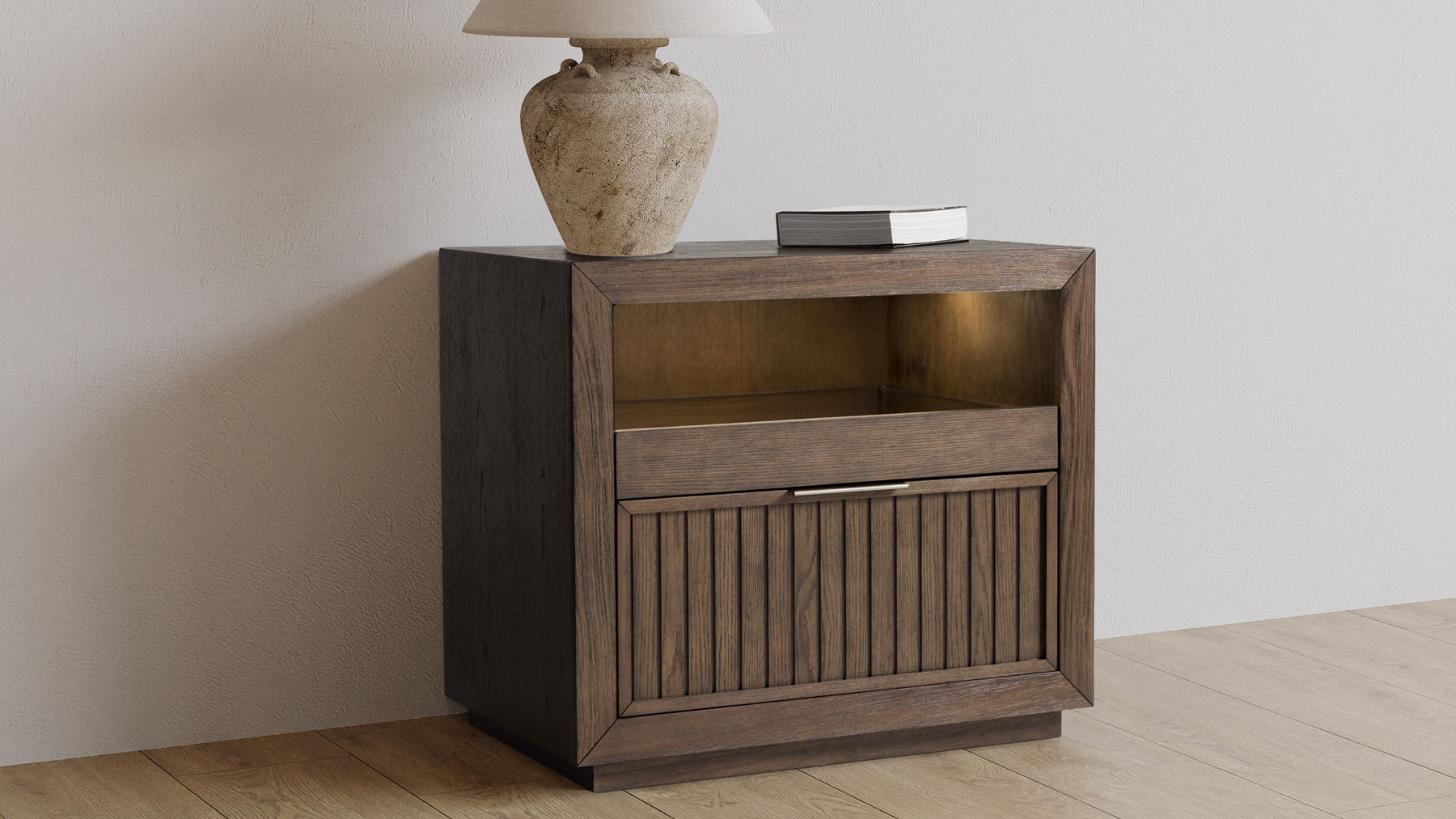 Athens Brownstone Qi Charging Nightstand
