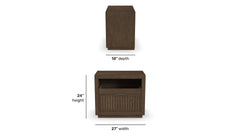 Athens Brownstone Qi Charging Nightstand