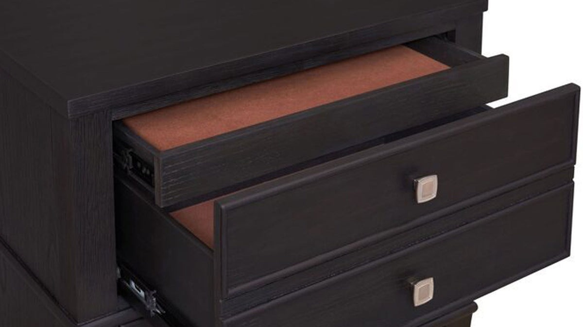 BURTON BLACK NIGHTSTAND