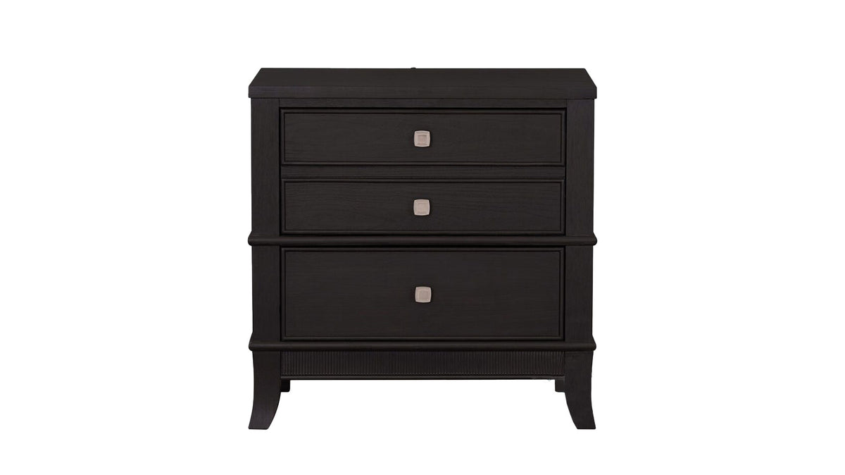 BURTON BLACK NIGHTSTAND