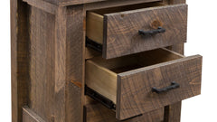 Uvalde Solid Wood Rustic 3 Drawer Nightstand