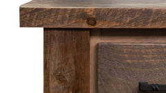 Uvalde Solid Wood Rustic 3 Drawer Nightstand