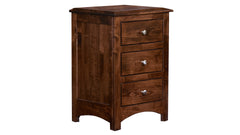 Finland Solid Maple 3 Drawer Nightstand