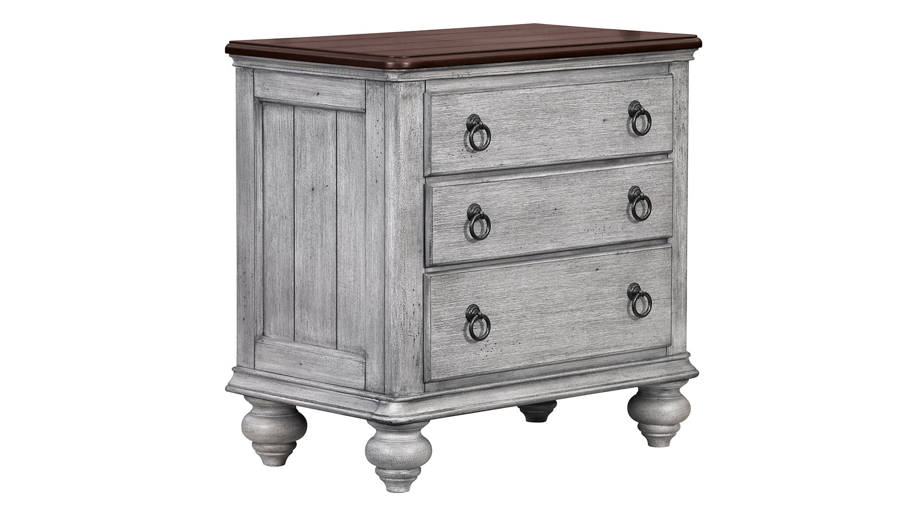 Plymouth Modern Farmhouse Distressed Nightstand