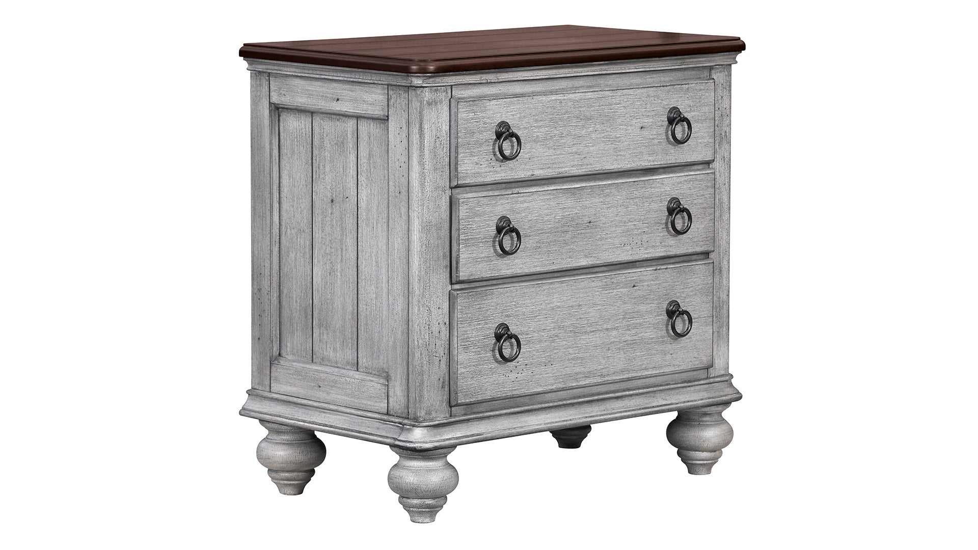 Plymouth Modern Farmhouse Distressed Nightstand