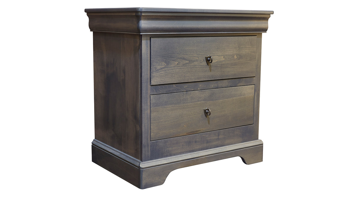 Louis Phillipe Gray Nightstand