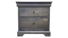Louis Phillipe Gray Nightstand