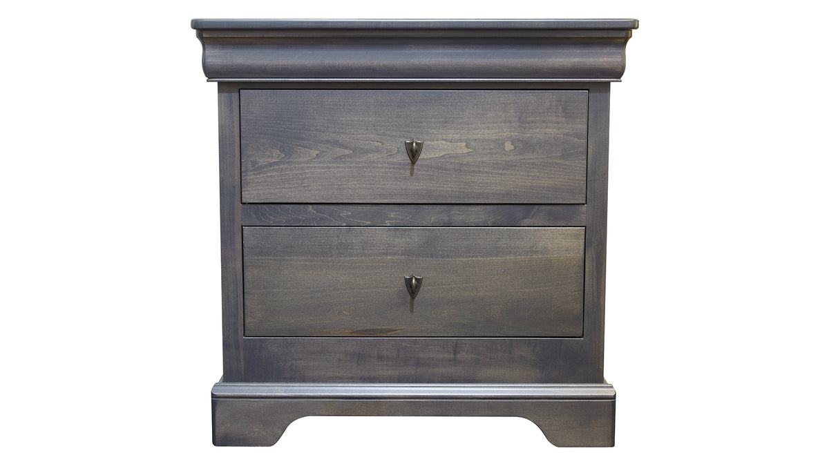 Louis Phillipe Gray Nightstand