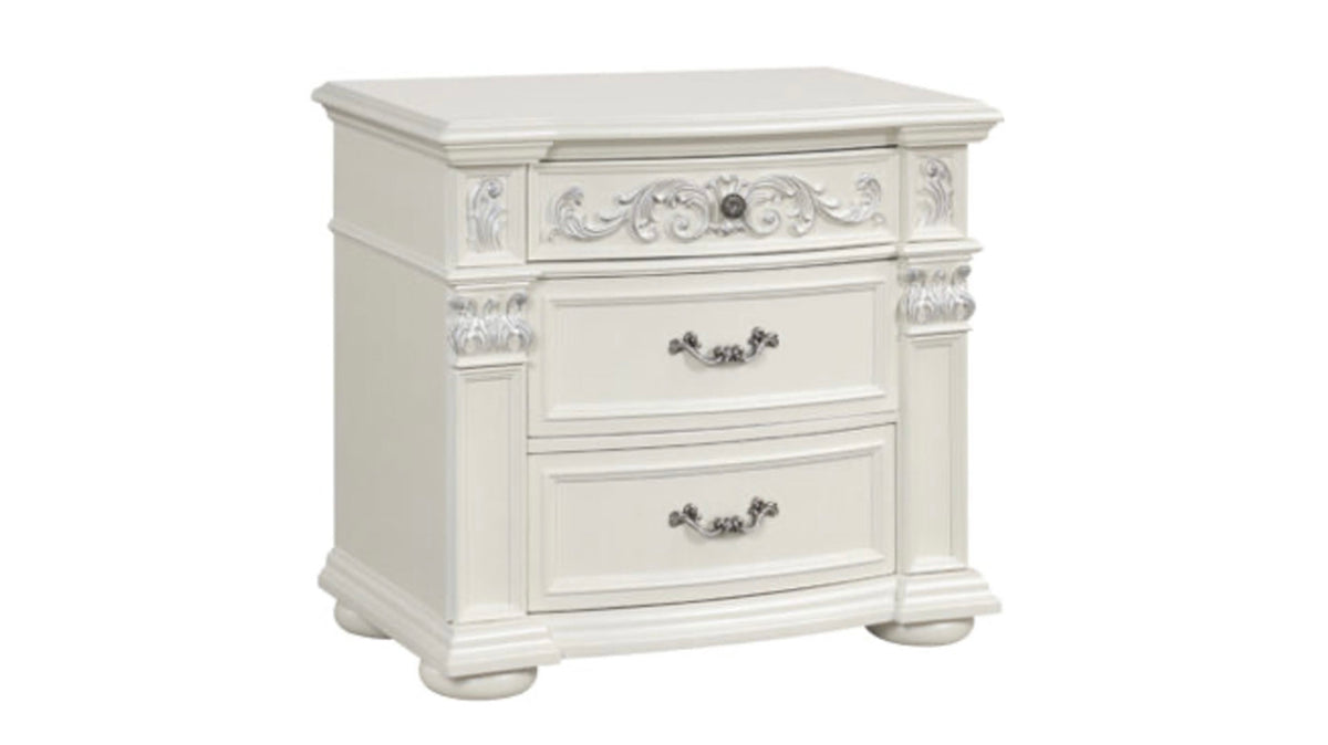 PLATINUM WHITE NIGHTSTAND