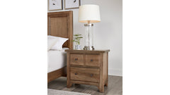 Cool Farmhouse 2 Drawer Nightstand