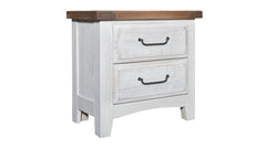 Alabaster Sea Biscuit Two Tone Arch Nightstand