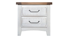 Alabaster Sea Biscuit Two Tone Arch Nightstand