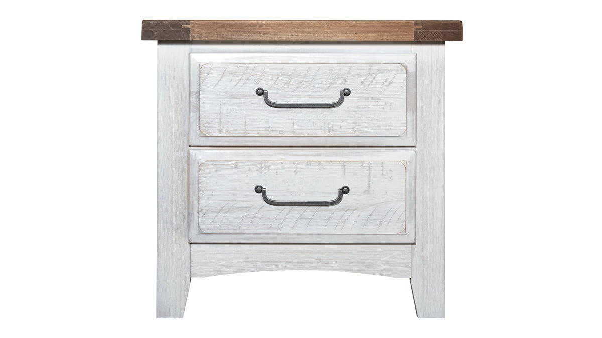 Alabaster Sea Biscuit Two Tone Arch Nightstand