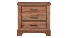 Cool Rustic 3 Drawer Nightstand