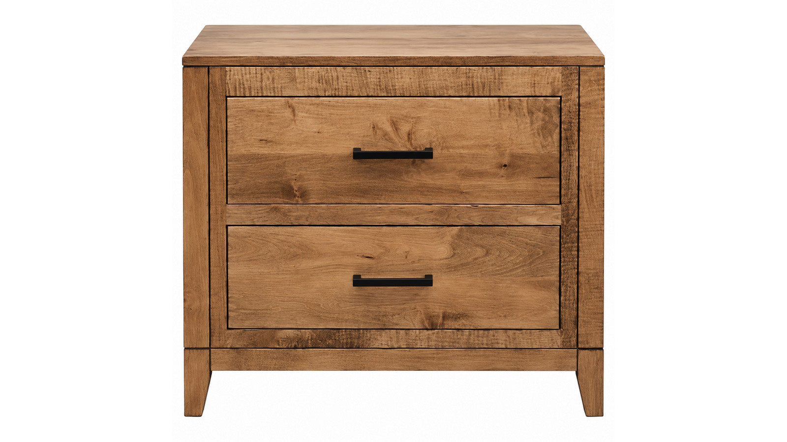 Modern Almond Solid Wood Amish Night Stand