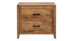 Modern Almond Solid Wood Amish Night Stand