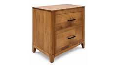 Modern Almond Solid Wood Amish Night Stand