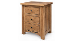 Boulder Creek Amish Solid Hickory 3 Drawer Nightstand