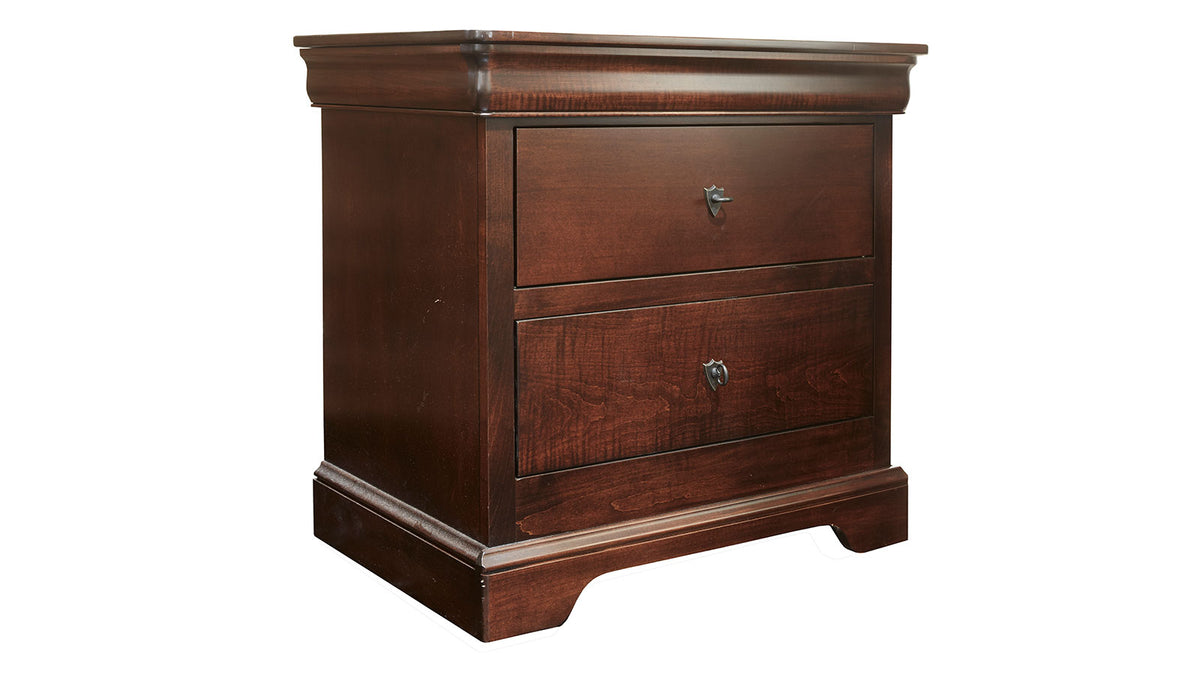 Louis Philippe Brown Nightstand