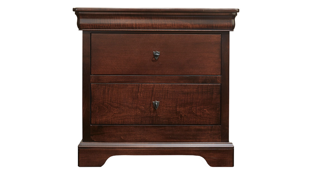 Louis Philippe Brown Nightstand