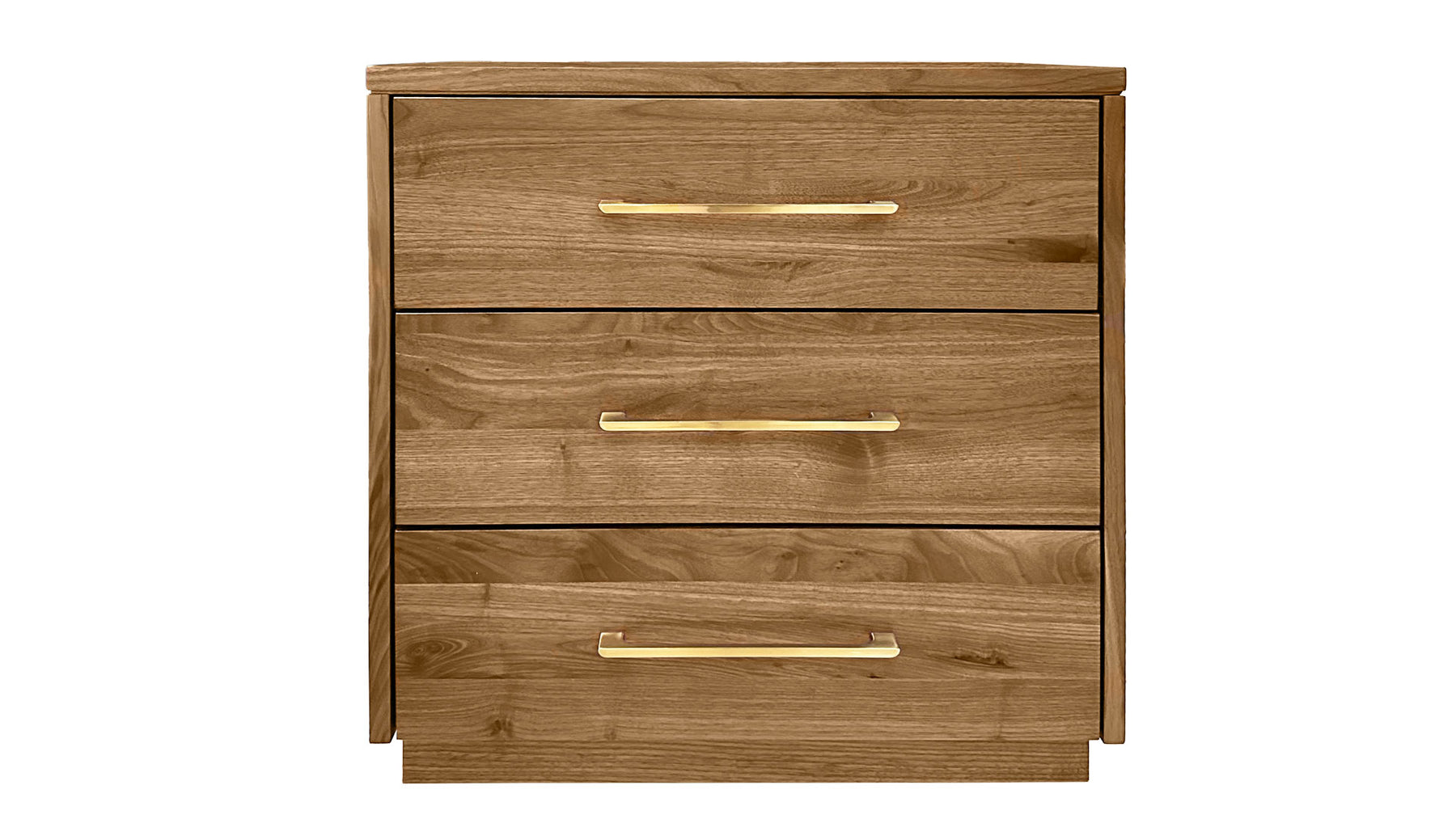 London Solid Wood Amish 3-Drawer Nightstand