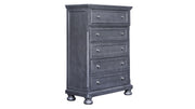 Soriah Modern Grey 5 Drawer Chest