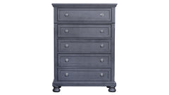 Soriah Modern Grey 5 Drawer Chest