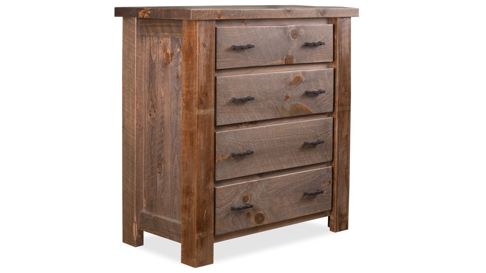 Uvalde Solid Wood Rustic 4 Drawer Chest