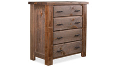 Uvalde Solid Wood Rustic 4 Drawer Chest