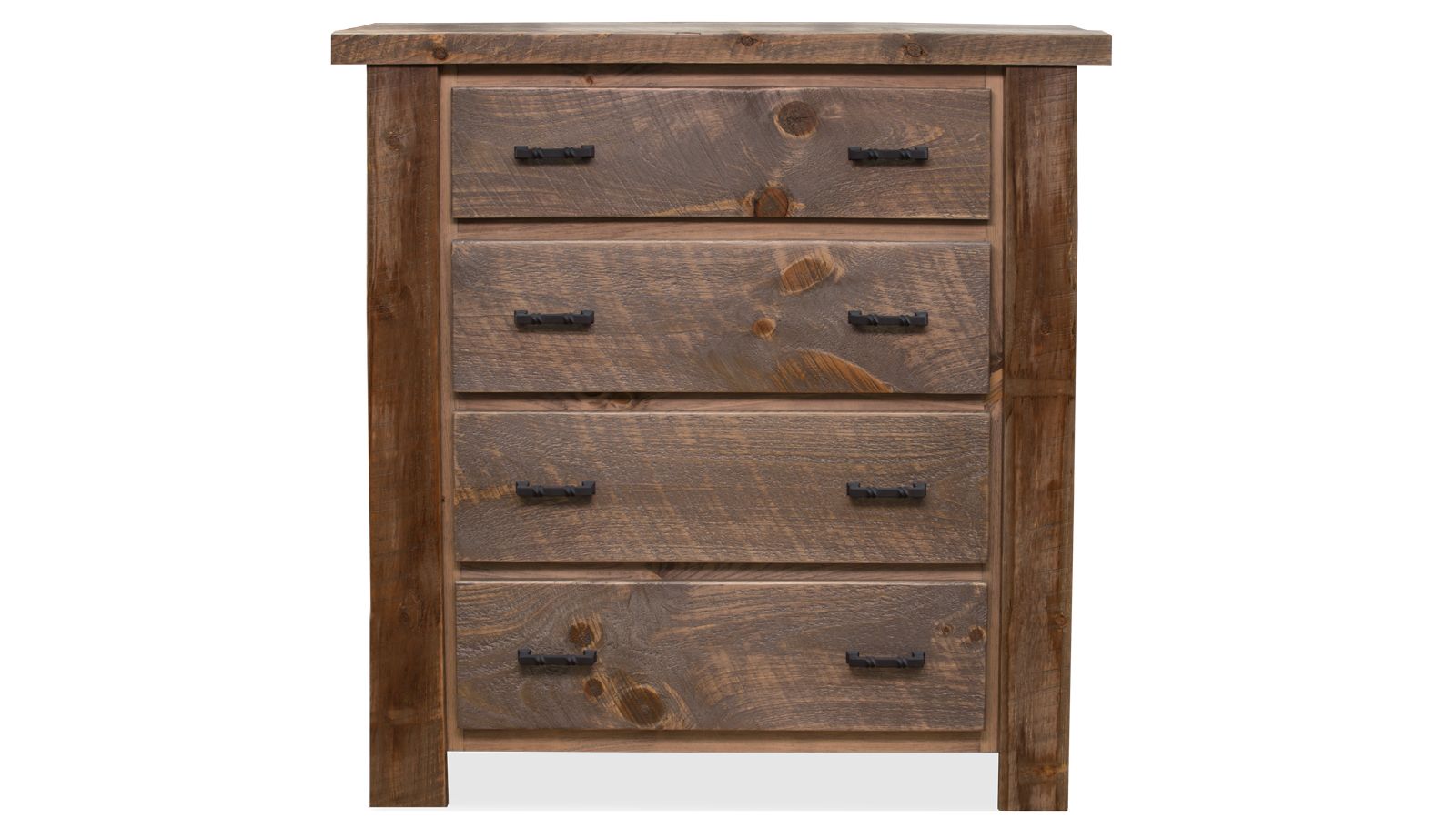 Uvalde Solid Wood Rustic 4 Drawer Chest