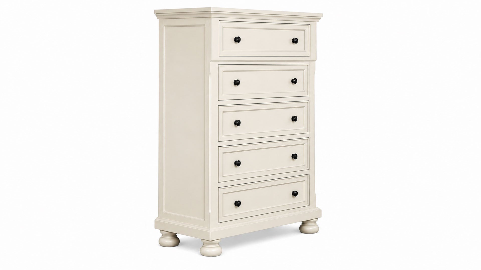 Soriah Sea Shell White 5 Drawer Chest | Gallery Furniture