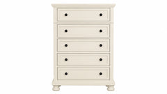 Soriah Sea Shell White 5 Drawer Chest | Gallery Furniture
