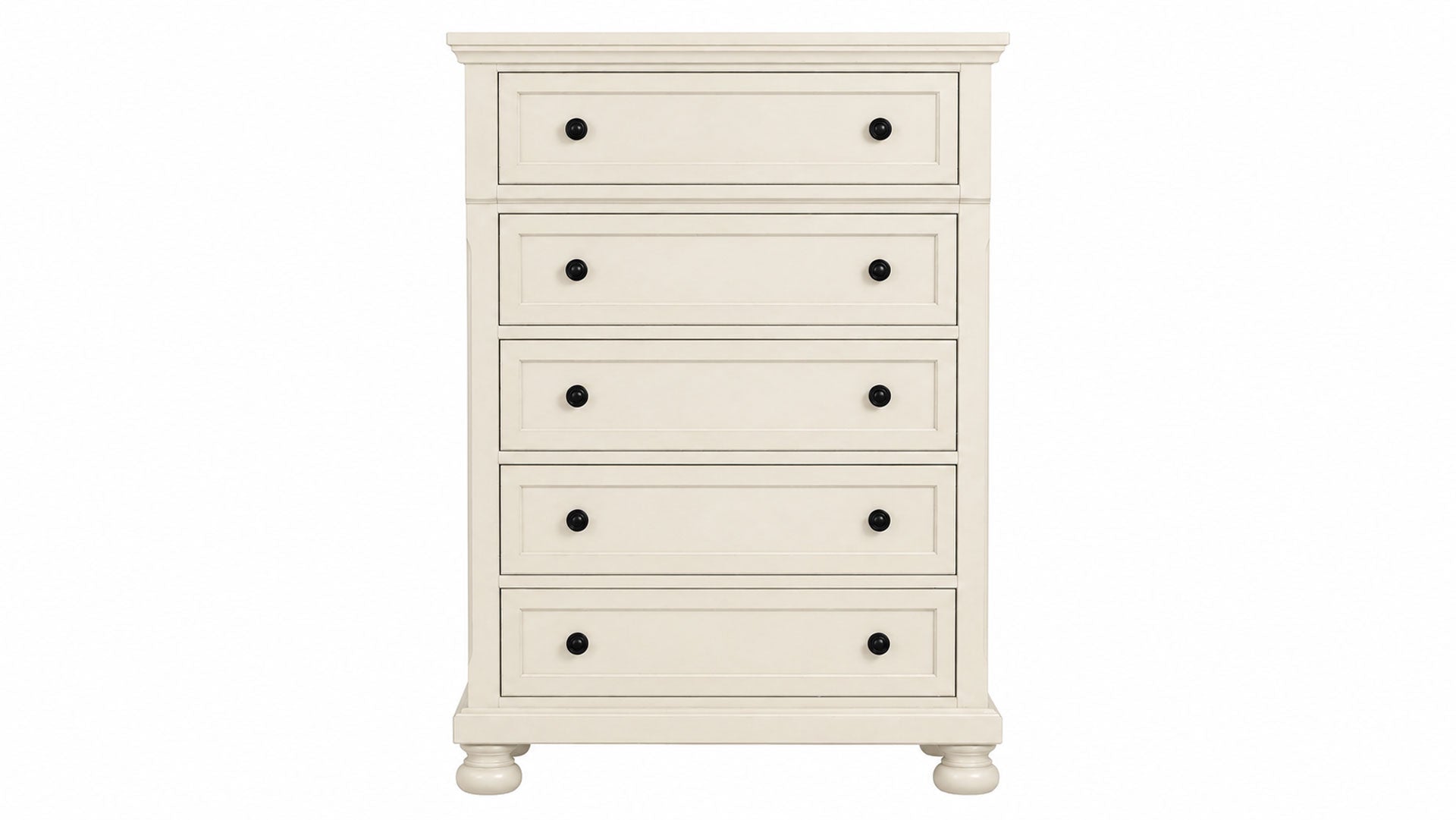 Soriah Sea Shell White 5 Drawer Chest | Gallery Furniture