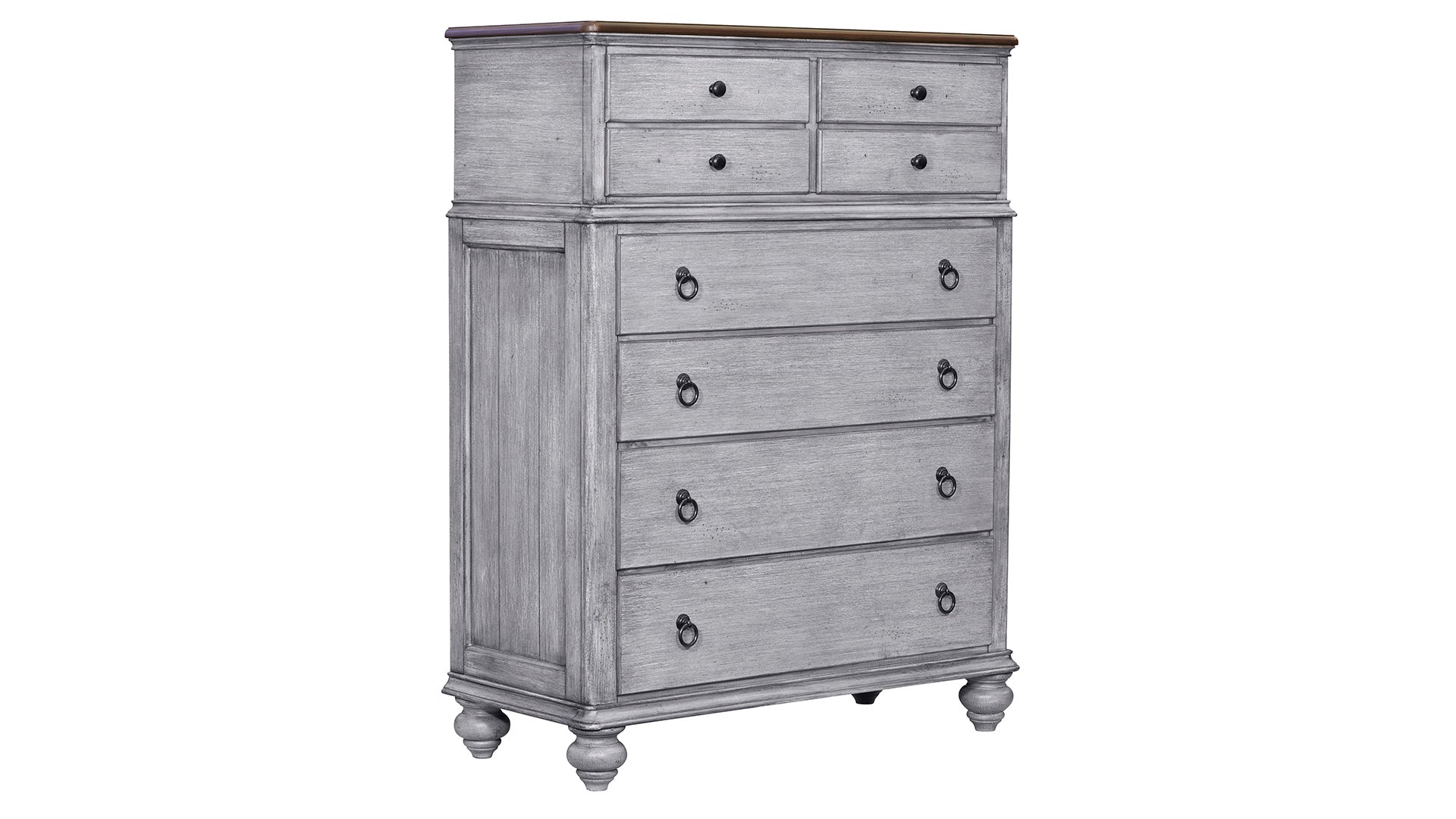 Plymouth Modern Farmhouse Distressed 8 Drawer Chest
