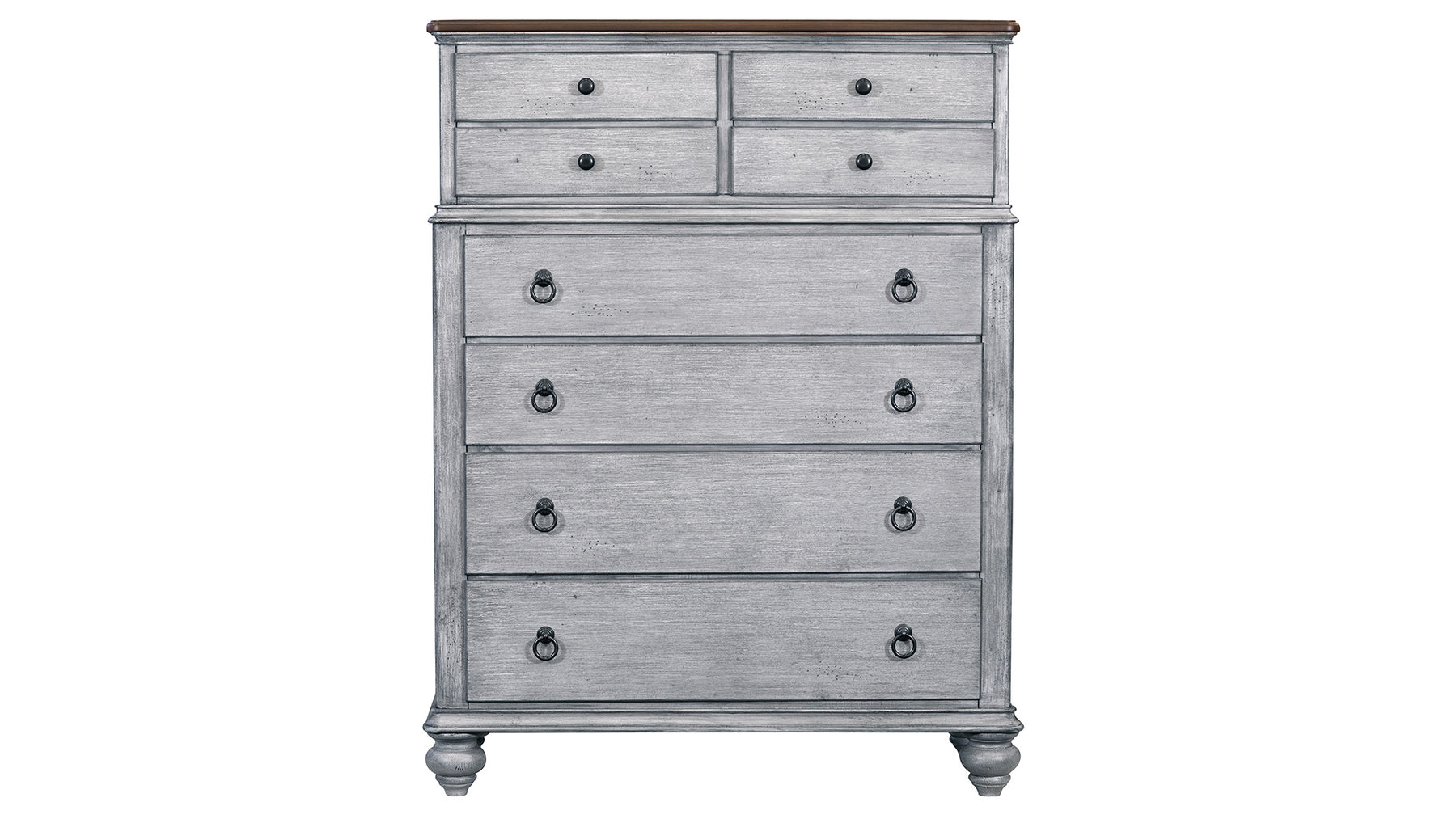 Plymouth Modern Farmhouse Distressed 8 Drawer Chest