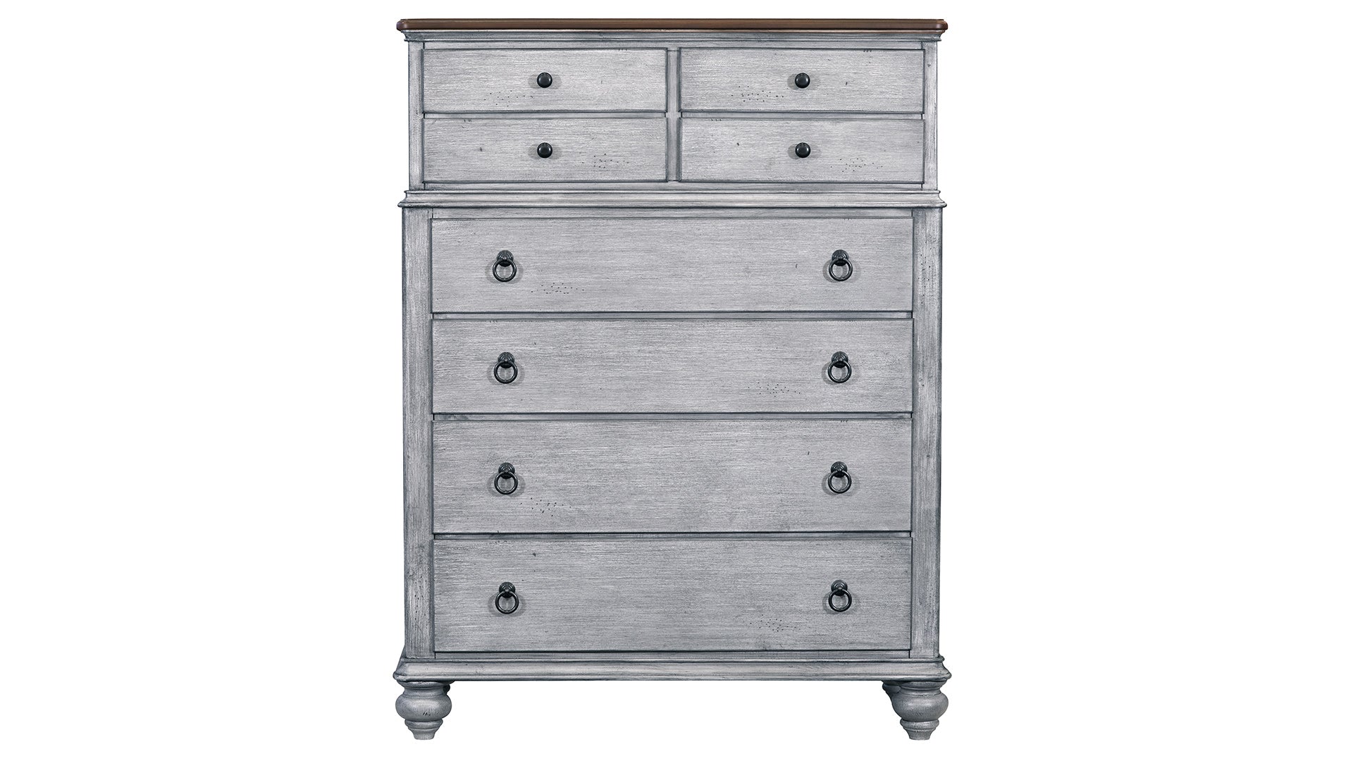 Plymouth Modern Farmhouse Distressed 8 Drawer Chest
