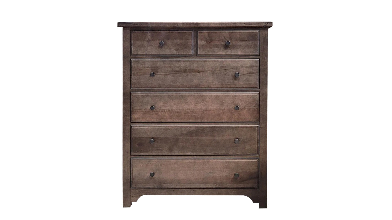 Cool Farmhouse Gray 6 Drawer Chest
