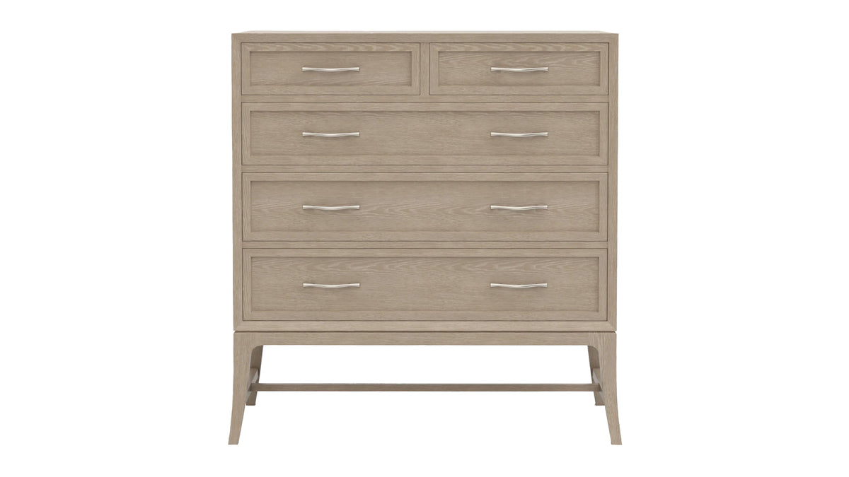 Stickley Maidstone Solid Red Oak Modern 5 Drawer Chest