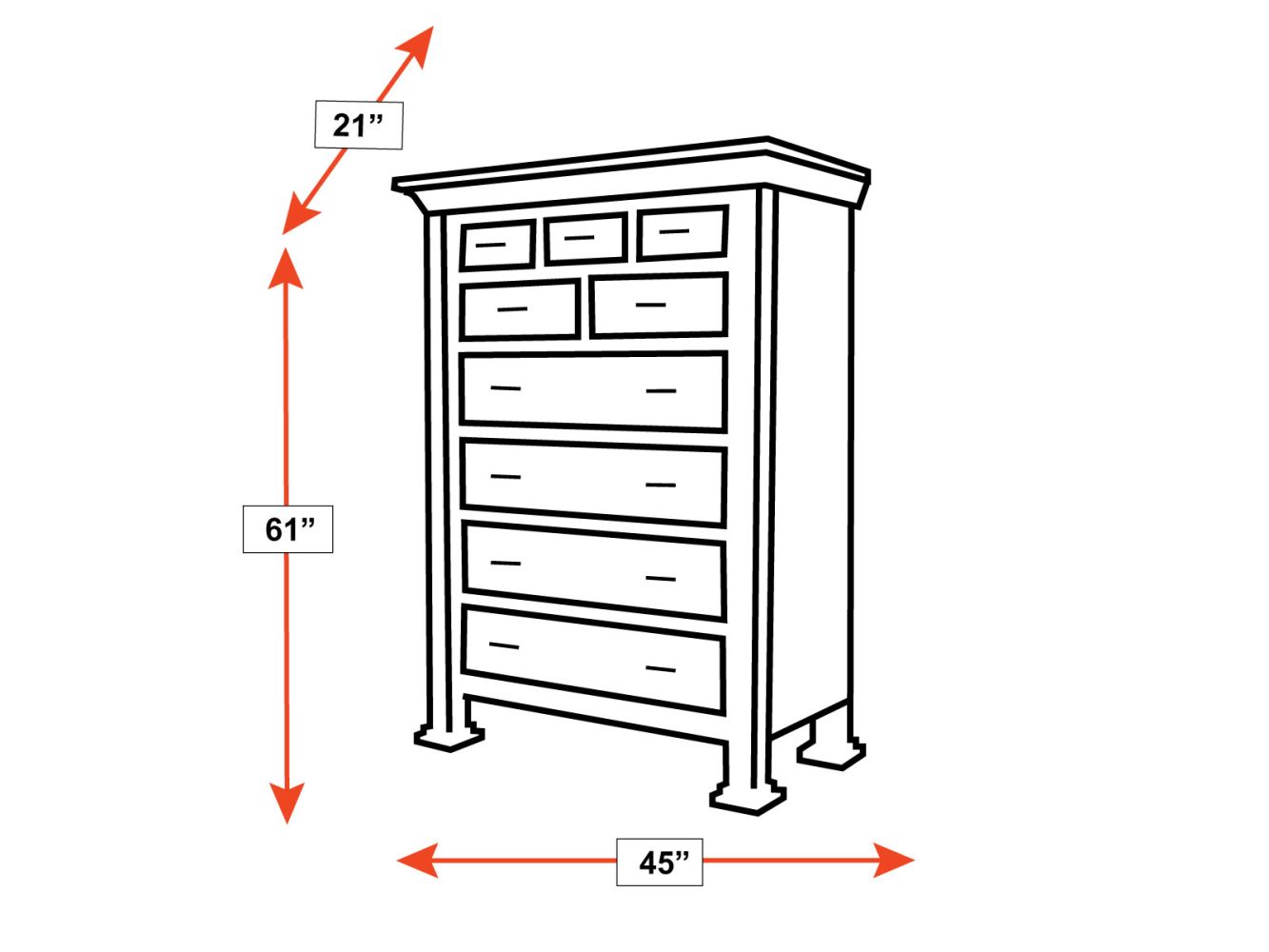 Galena Park Tall Chest