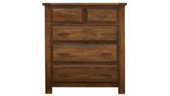 Red Hawk Valley Solid Maple Wood Modern 5-Drawer Chest