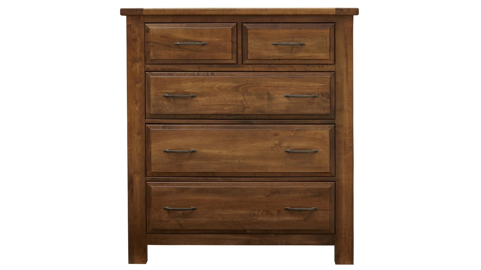 Red Hawk Valley Solid Maple Wood Modern 5-Drawer Chest
