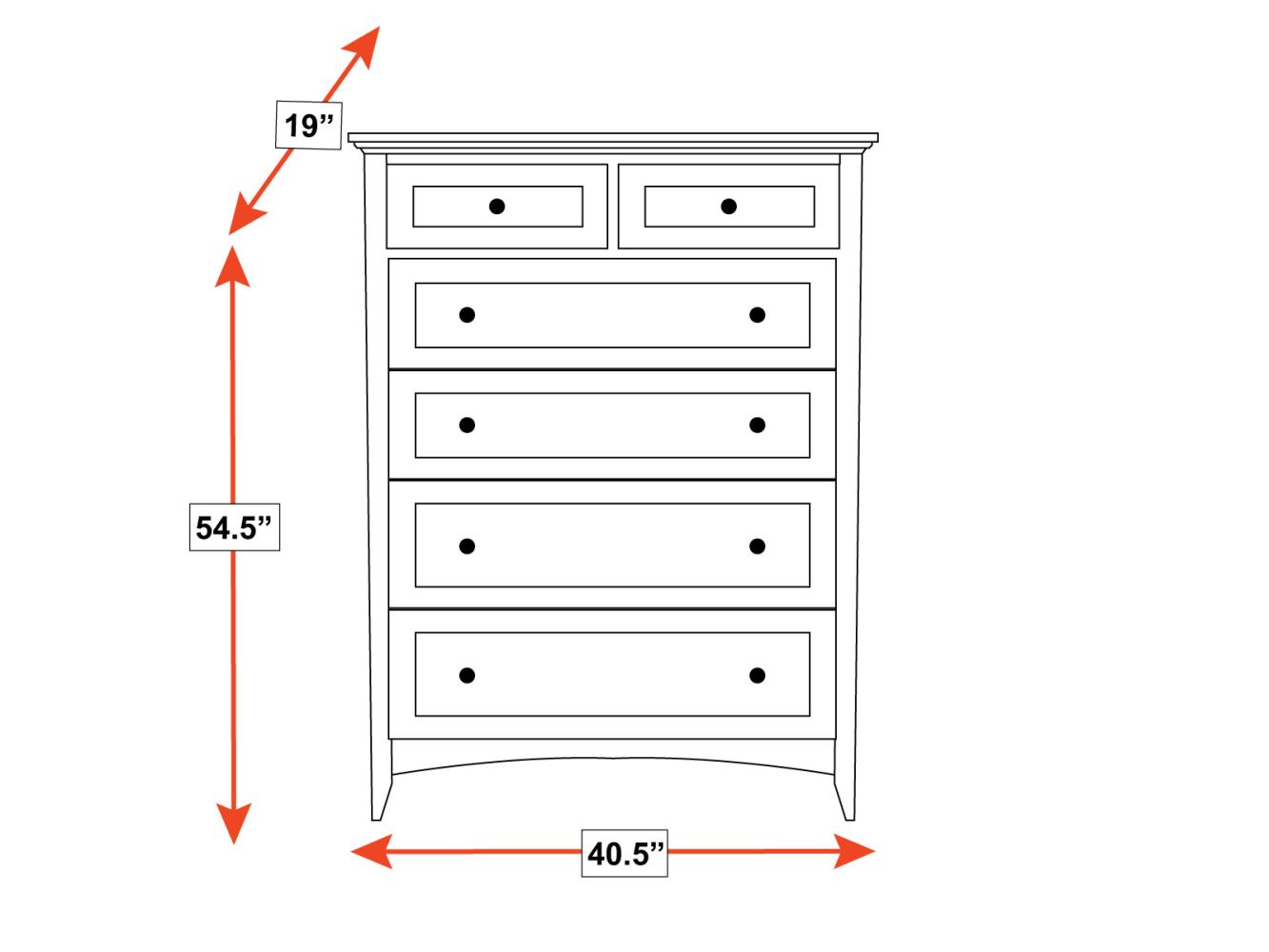 Lake Houston 6-Drawer Chest