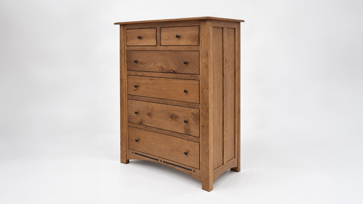 side angle of chest