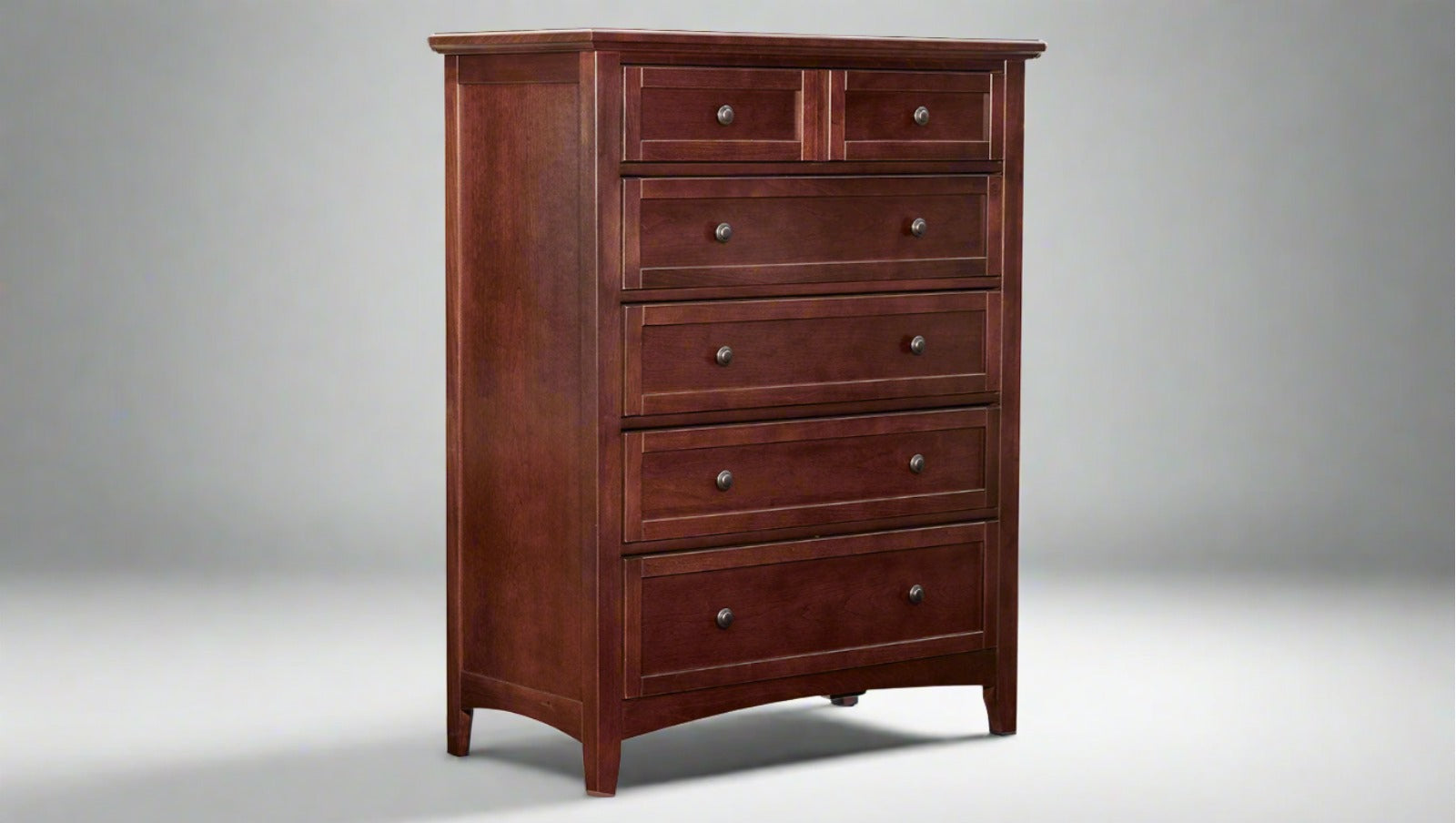 Bonanza Cherry Modern 5 Drawer Chest
